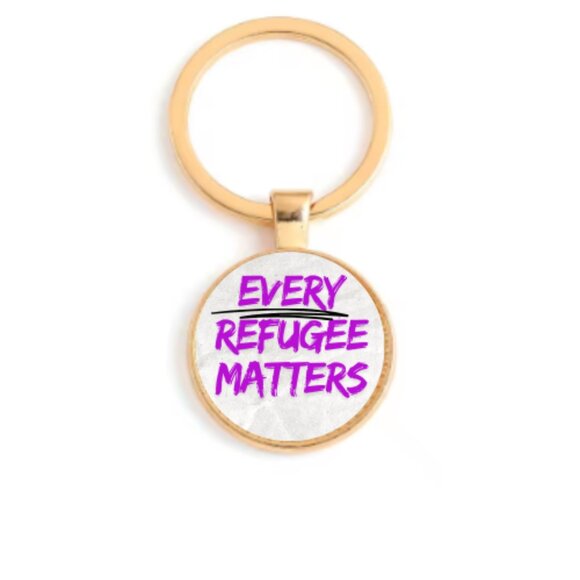 EVERY REFUGEE MATTERS! CUSTOM KEY RING - Picture 3 of 6